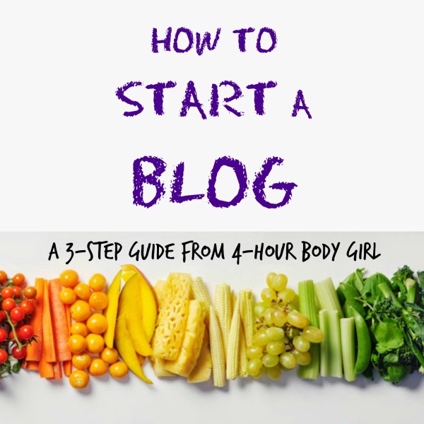 START A BLOG IN 3 EASY STEPS | www.4hourbodygirl.com