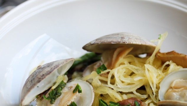 spaghetti squash alla vongole