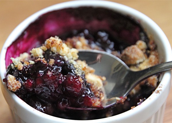 Low Carb Berry Crumble Dessert | www.4hourbodygirl.com