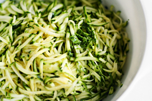 shredded zucchini |  www.4hourbodygirl.com