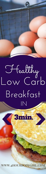 Make A Healthy Low Carb Breakfast In Under 3 Minutes |www.4hourbodygirl.com