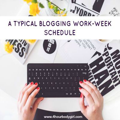 A TYPICAL BLOGGING WORK-WEEK