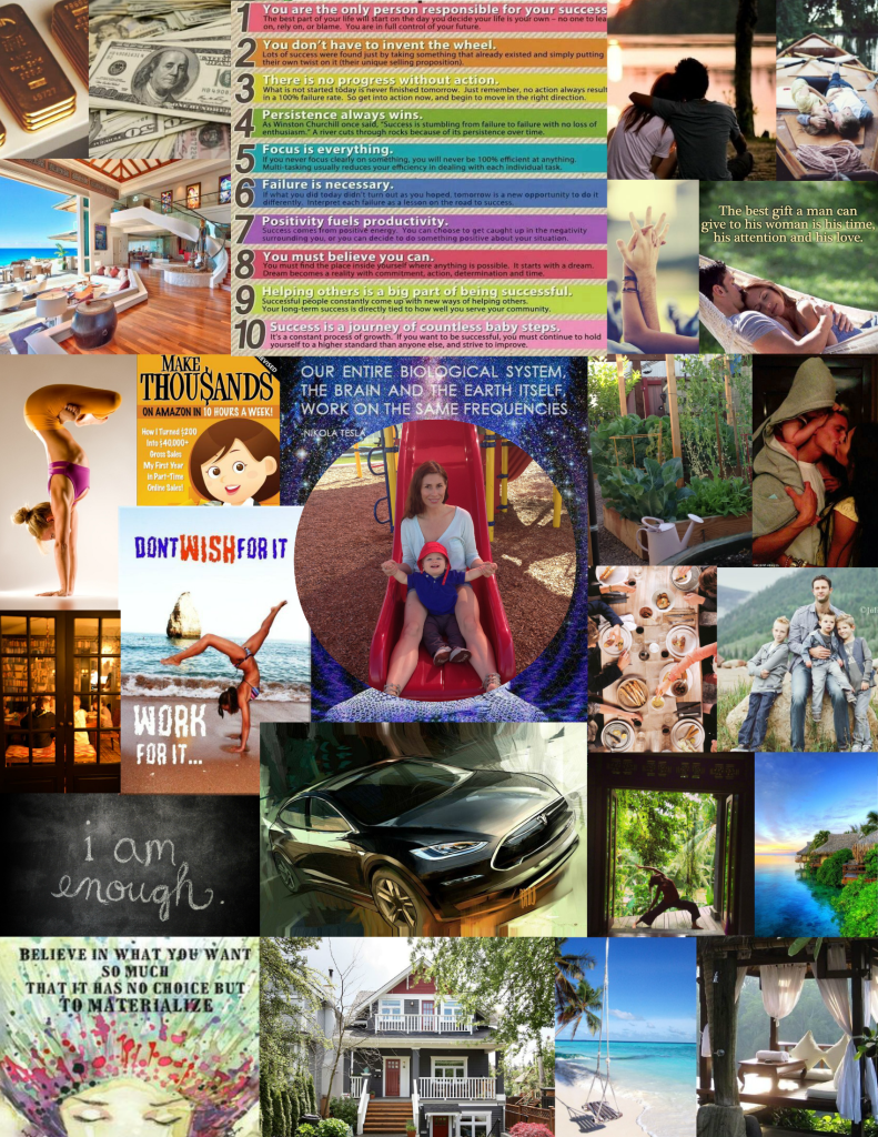 Heather's Vision Board | www.4hourbodygirl.com