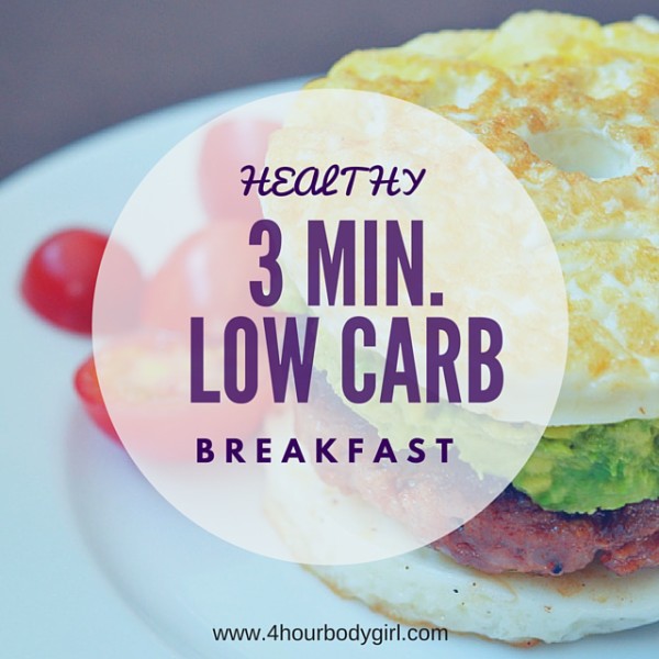 3 MIN. LOW CARB Breakfast | www.4hourbodygirl.com