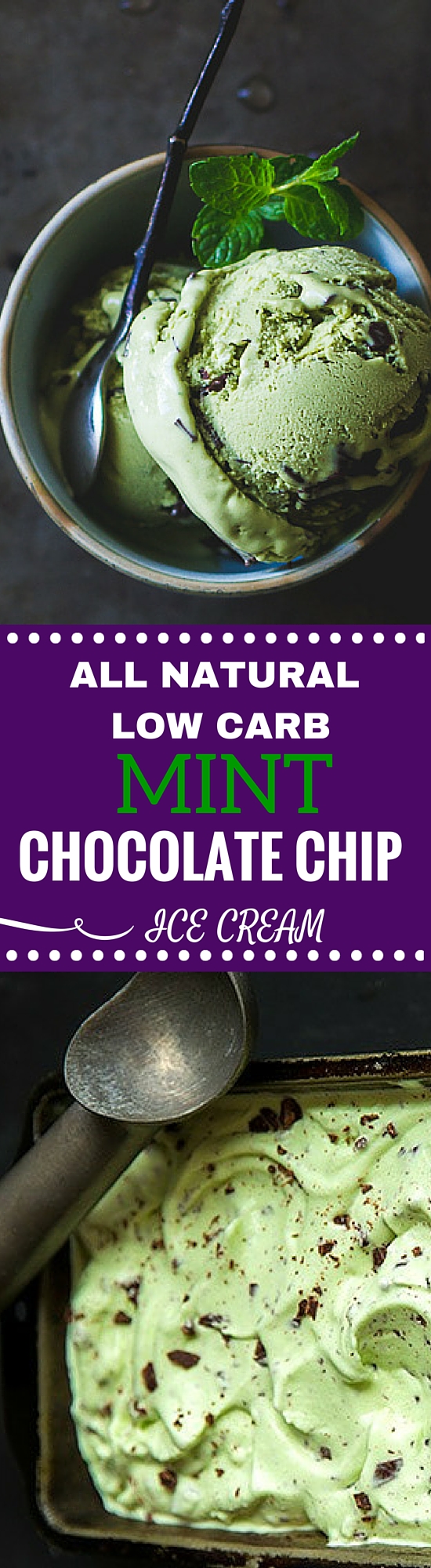 Low Carb Mint Chocolate Chip Ice Cream | www.4hourbodygirl.com
