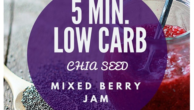 5 Min. Low Carb Mixed Berry Chia Jam | www.4hourbodygrl.com
