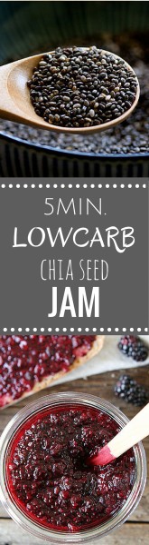 5 Min. Low Carb Mixed Berry Chia Jam | www.4hourbodygrl.com