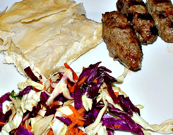 Burek, civapcici, slaw www.4hourbodygirl.com