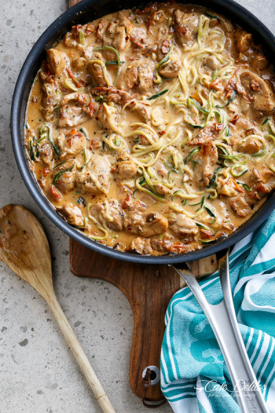 Creamy-Sundried-Tomato-Chicken | www.4hourbodygirl.com