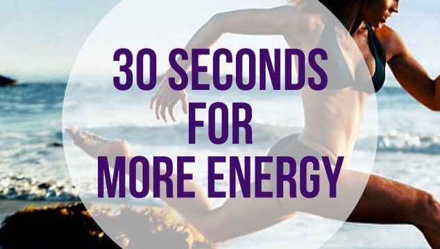 30 seconds for more energy - girl running on beach | www.4hourbodygirl.com